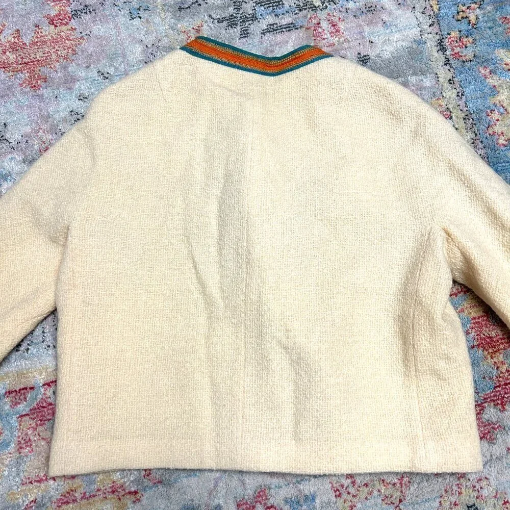 Vintage Wool Collarless Coat by J.J. O'Donnell